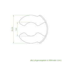 Elero Adapter-Mitnehmer-Set | Achtkant-Stahlwelle SW 70 | für Elero Typ 9 NHK Antriebe (Vorgänger von Artikelnummer 141123)