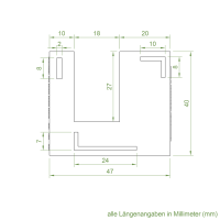 Einlauftrichter 47 x 40 mm | Sonderanfertigung