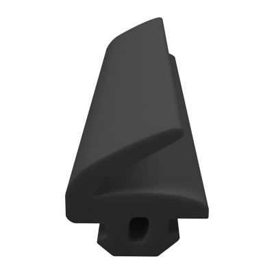3D Modell der Lippendichtung LP027 in schwarz für Fenster.
