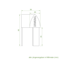 Doppel-Einlauftrichter 77 x 37 mm | Sonderanfertigung