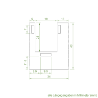 Einlauftrichter 34 x 40 mm | Sonderanfertigung