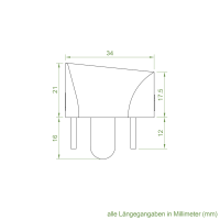 Einlauftrichter 34 x 40 mm | Sonderanfertigung