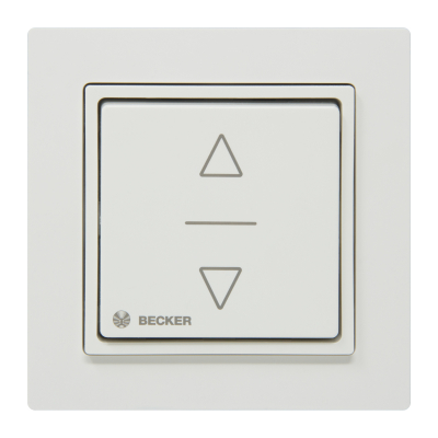 Taster CentronicEasy Control EC62P in weiß von vorne.