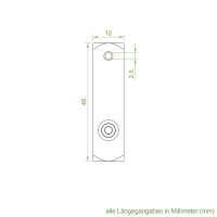 Geiger Vierkantsternlager mit  12 mm 4-Kant und Splint