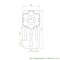 Geiger Motorlager Set für Slim Motoren | Adapterflansch und Standard Motorlager