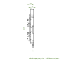 Geiger Motorlager Set für Slim Motoren | Adapterflansch und Abrollcliplager