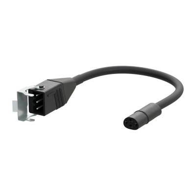 Geiger Anschlussleitung | schwarz | Länge 300 mm | Geiger Motorstecker / STAS3 Hirschmann Stecker