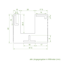 Einlauftrichter 50 x 35 mm | Sonderanfertigung