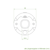 Geiger Funk Rohrmotor Slim.TECline | 6-10 Nm | ab 38 mm Wickelwelle