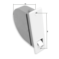 Technische Zeichnung vom Mini Einlass-Rolladen-Gurtwickler.