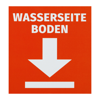 DEFLEX Aufkleber für Dammbalken Boden | Ersatzteil für Dammbalkensysten unterer Bodenbalken