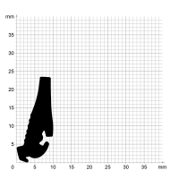 Zeichnung des Dichtungsprofils der Mitteldichtung MI011...