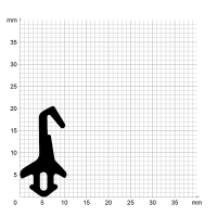 Zeichnung des Dichtungsprofils der Mitteldichtung MI012...