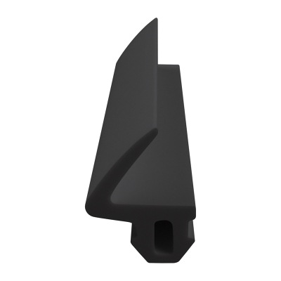 3D Modell der Lippendichtung LP038 in schwarz für Fenster.