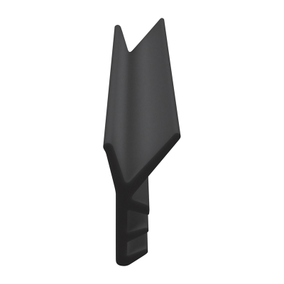 3D Modell der Lippendichtung LP044 in schwarz für Fenster.
