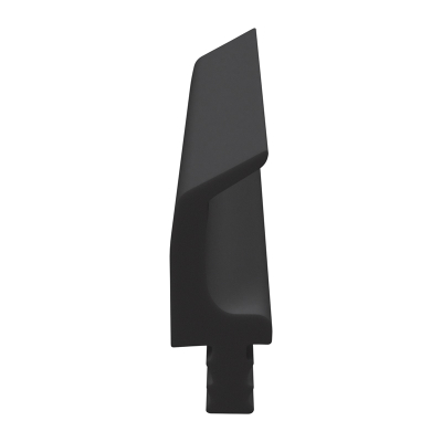 3D Modell der Lippendichtung LP049 in schwarz für Fenster.