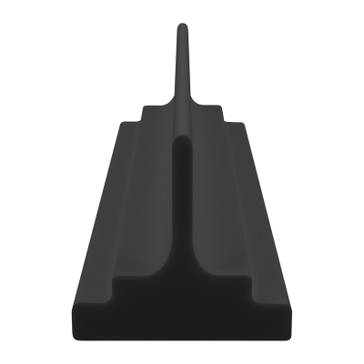 3D Modell der Lippendichtung LP051 in schwarz für Fenster.
