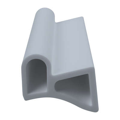3D Modell der Stahlzargendichtung SZ050 in grau für senkrechte Nuten zum Tüblatt.