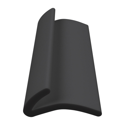 3D Modell der Lippendichtung LP063 in schwarz für Fenster.