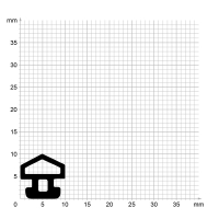 Zeichnung des Dichtungsprofils der Schlauchdichtung SL017.