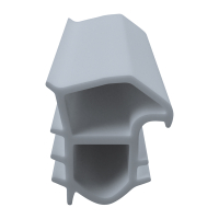 3D Modell der Stahlzargendichtung SZ066 in grau für senkrechte Nuten zum Tüblatt.