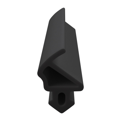 3D Modell der Lippendichtung LP078 in schwarz für Fenster.