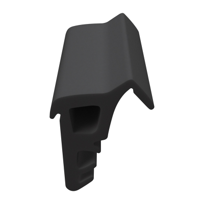 3D Modell der Lippendichtung LP079 in schwarz für Fenster.