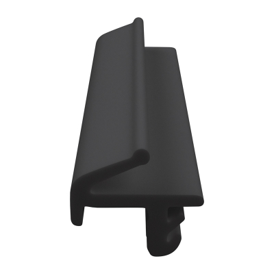 3D Modell der Lippendichtung LP089 in schwarz für Fenster.