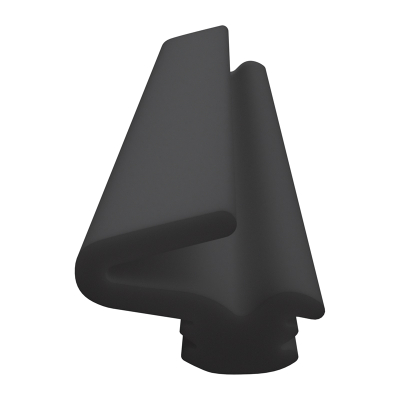 3D Modell der Lippendichtung LP473 in schwarz für Fenster.