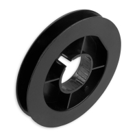 Mini-Gurtsscheibe in schwarz aus Kunststoff mit 135 mm...
