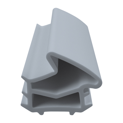 3D Modell der Stahlzargendichtung SZ082 in grau für senkrechte Nuten zum Tüblatt.