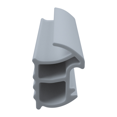 3D Modell der Stahlzargendichtung SZ083 in grau für senkrechte Nuten zum Tüblatt.