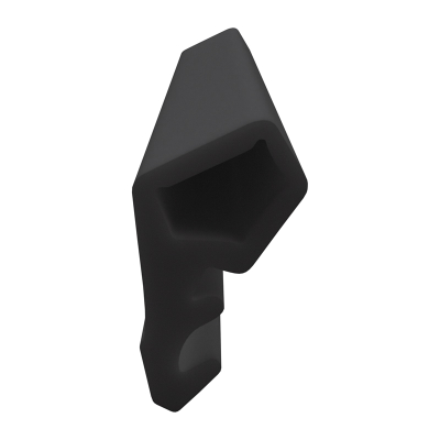 3D Modell der Lippendichtung LP103 in schwarz für Fenster.