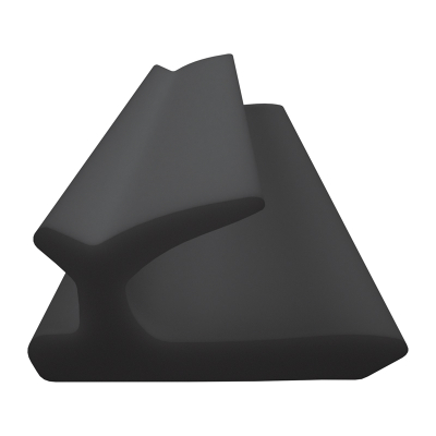 3D Modell der Lippendichtung LP105 in schwarz für Fenster.