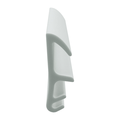 3D Modell der Flügelfalzdichtung FF017 in weiß für seitliche Nuten.