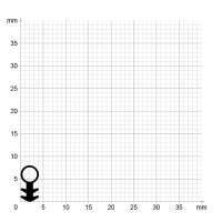 Einfräsdichtung EF001 | 4 mm Schlauch | 5 lfm