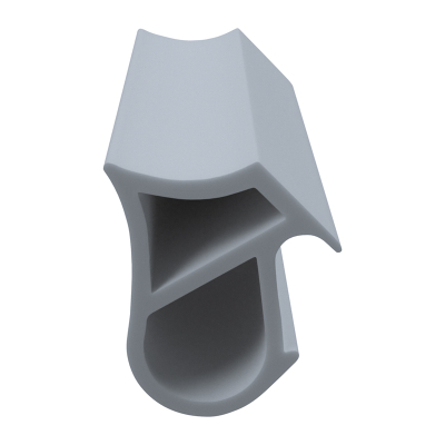 3D Modell der Stahlzargendichtung SZ088 in grau für senkrechte Nuten zum Tüblatt.