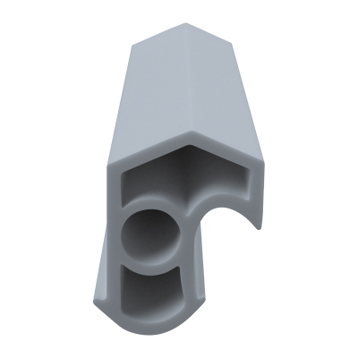 3D Modell der Stahlzargendichtung SZ093 in grau für senkrechte Nuten zum Tüblatt.