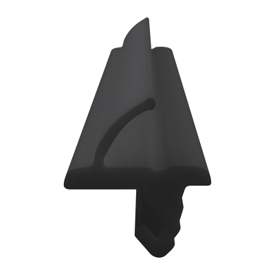 3D Modell der Lippendichtung LP124 in schwarz für Fenster.
