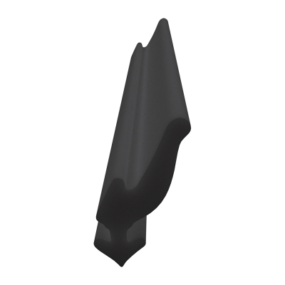 3D Modell der Lippendichtung LP126 in schwarz für Fenster.