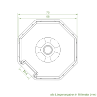 Doppelkapsel SW 70 | mit Kugellager & Kunststoffkapsel