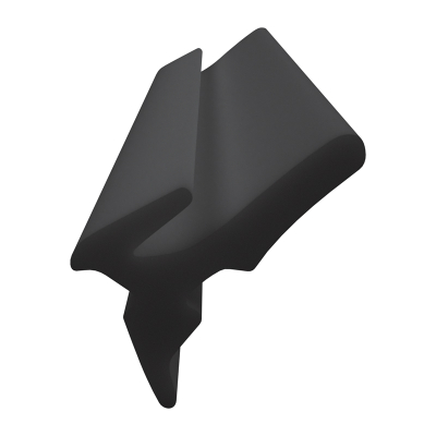 3D Modell der Lippendichtung LP134 in schwarz für Fenster.