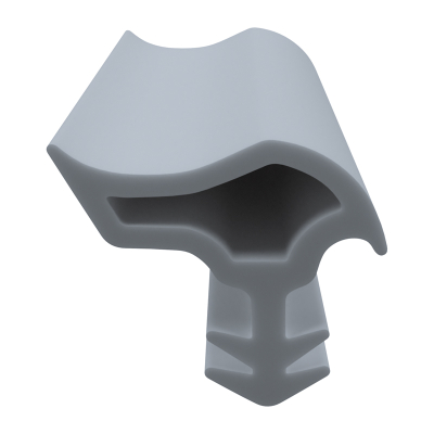 3D Modell der Stahlzargendichtung SZ099 in grau für senkrechte Nuten zum Tüblatt.