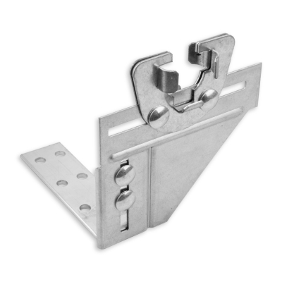 Zwischenlager aus verzinktem Metall.