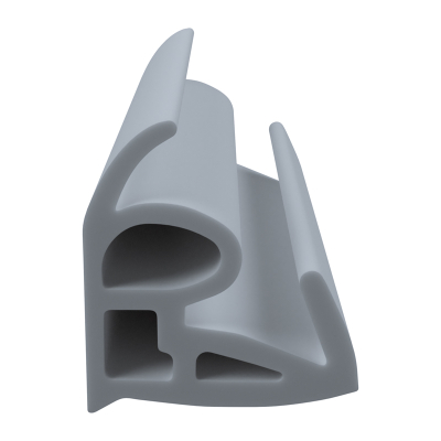 3D Modell der Stahlzargendichtung SZ103 in grau für seitliche Nuten zum Tüblatt.