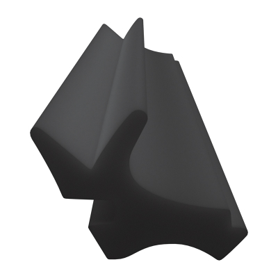 3D Modell der Lippendichtung LP140 in schwarz für Fenster.