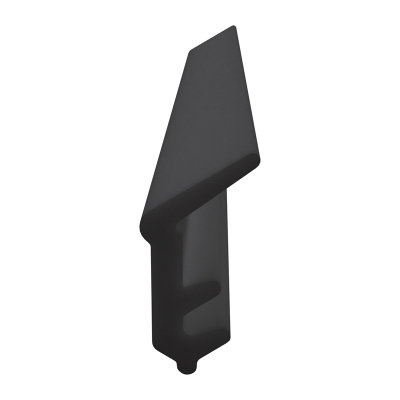 3D Modell der Lippendichtung LP143 in schwarz für Fenster.