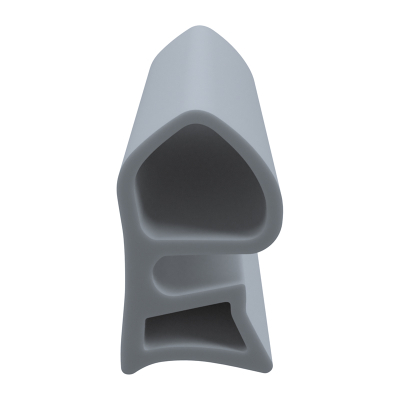 3D Modell der Stahlzargendichtung SZ106 in grau für seitliche Nuten zum Tüblatt.