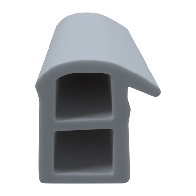 3D Modell der Stahlzargendichtung SZ110 in grau für senkrechte Nuten zum Tüblatt.
