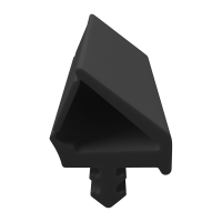 3D Modell der Zimmertürdichtung ZT028 in schwarz...